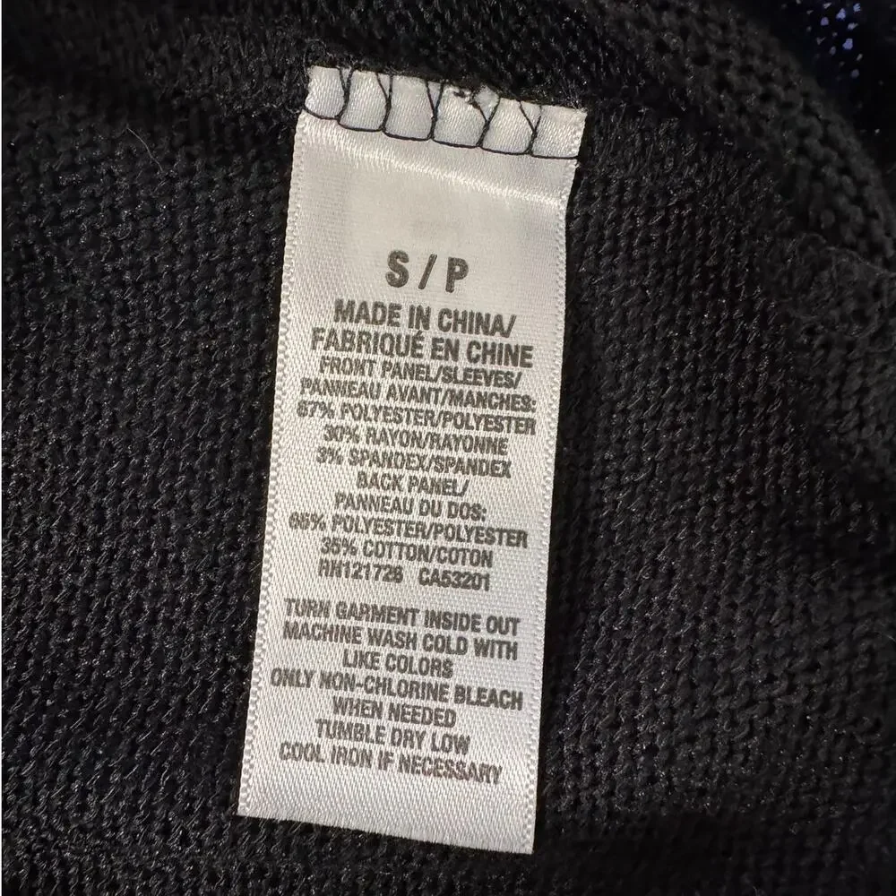 Aeropostale Small Polyester Rayon Spandex Thin Black Sweater